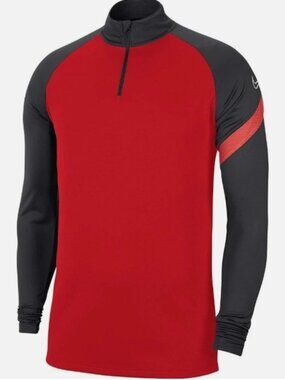 Nike Dry Academy Big Kids Boys' Soccer Drill Top (Red/Grey) Size XL